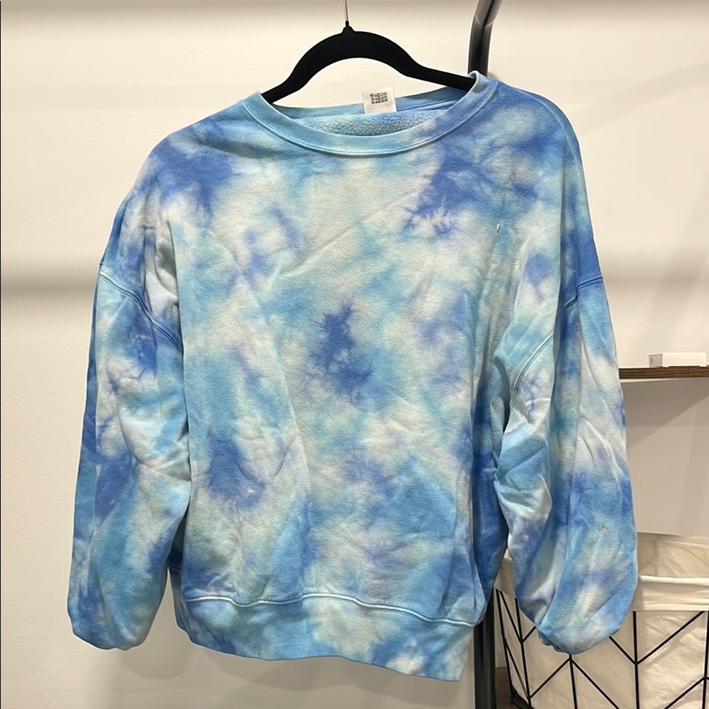 Blue Tie-Dye Sweatshirt